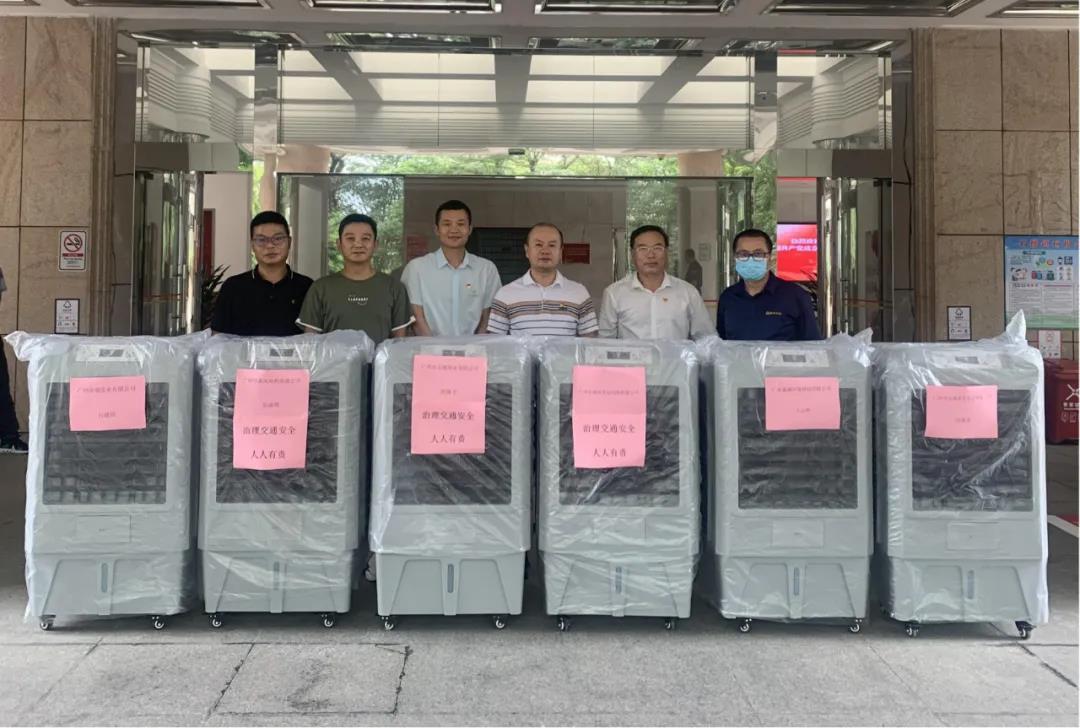 Shilou Town Enterprises donated Fans to help Traffic Remediation Work